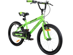 Bicicleta Infantil Actionbikes Zombie De 20 Polegadas, Com Freios V-brake, Altura Ajustável, Rodinhas De Apoio E Refletores,verde