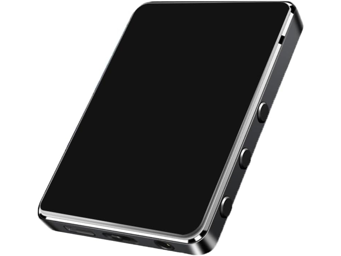 Reprodutor de música MP3/MP4 com tela sensível ao toque e alto-falante, tela IPS de 2,4", entrada para cartão TF, áudio sem perdas, leitor de e-books.