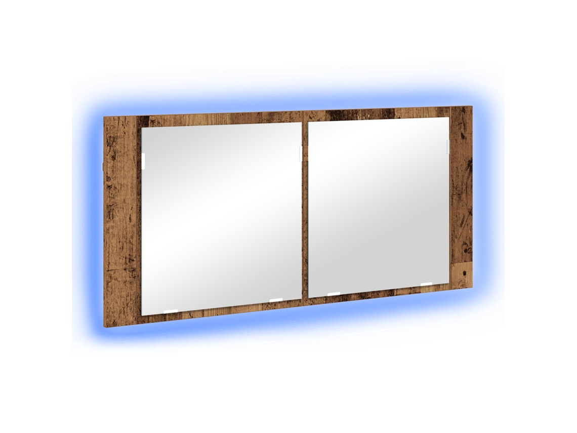 Conjunto 1 Armazenamento Para Banheiro Vidaxl Castanho Derivados De Madeira (100 X 12 X 45 Cm)