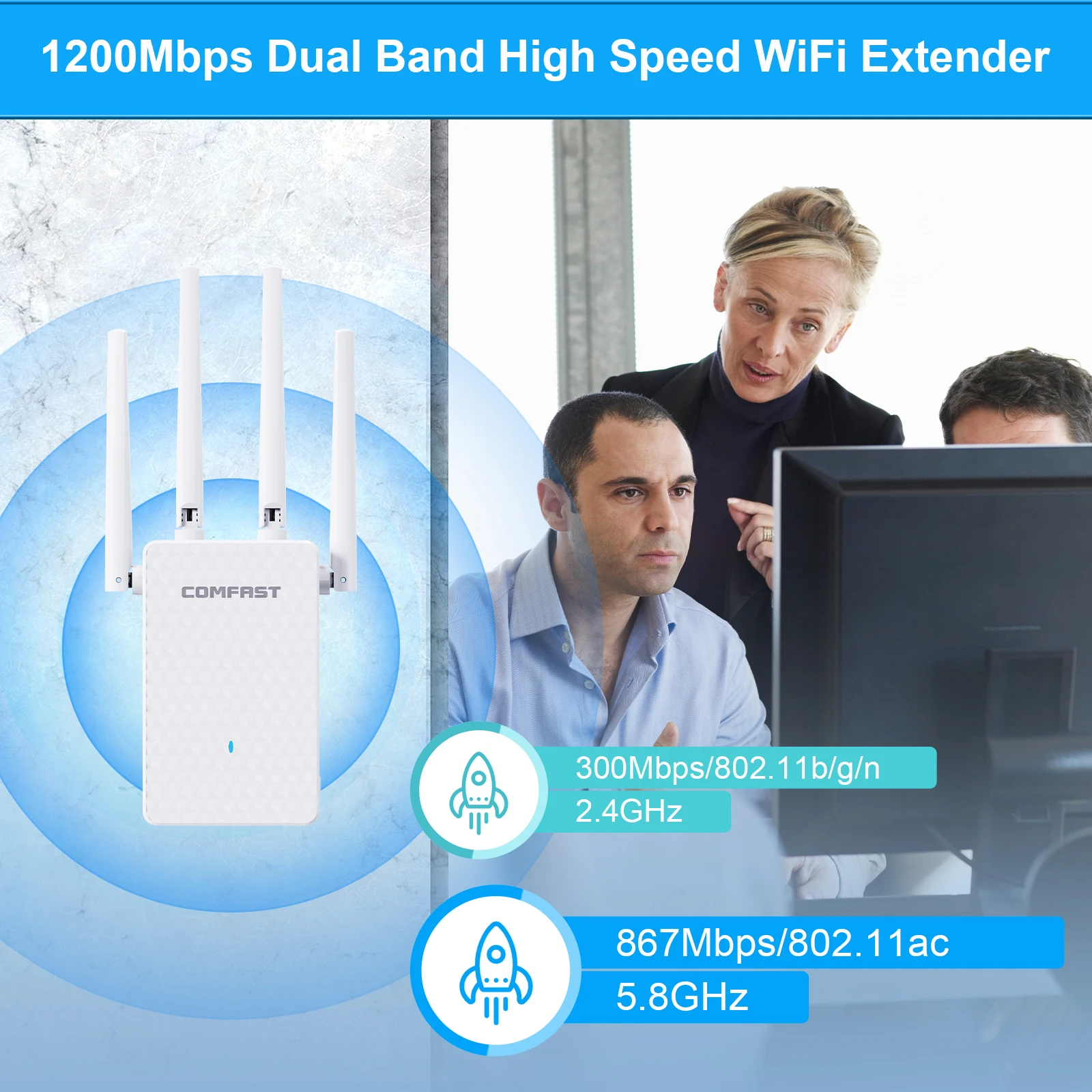 (roteador Ax3000 Mesh) Extensor De Sinal Wi-fi, Amplificador, Repetidor Com Plugue Padrão Europeu E Antena Wps