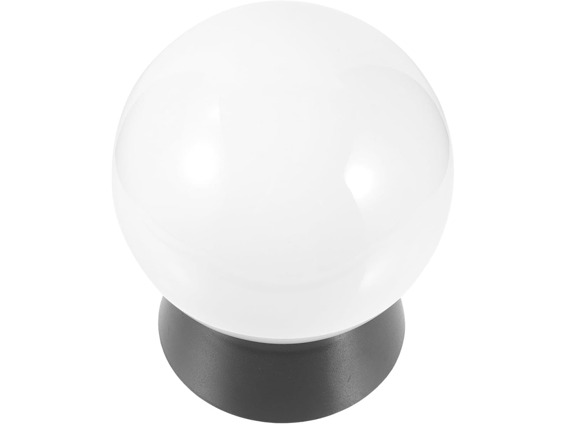 Luminária de Parede Externa Redonda em Led, em Aço Inoxidável e Acrílico, com Listras Transparentes. SFUSHOS