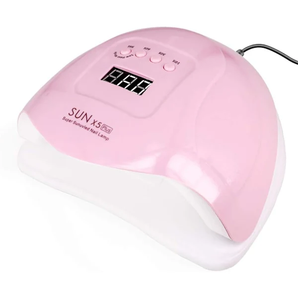 Lâmpada Uv Para Unhas, Máquina De Nail Art Com Lâmpada Led Uv De 120w Para Esmalte Em Gel, 4 Temporizadores