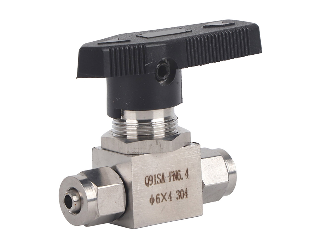Válvula De Bola Reta Aço Inoxidável 304 Para Água Ar Tubo Rápida Torção 6x4mm
