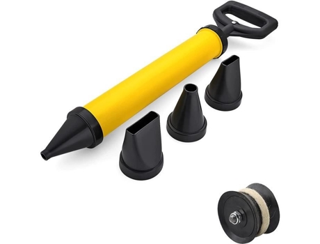 Pistola de argamassa de cimento - Bomba de argamassa manual com 4 bicos - Pistola de argamassa com acessório SUFOWVNO