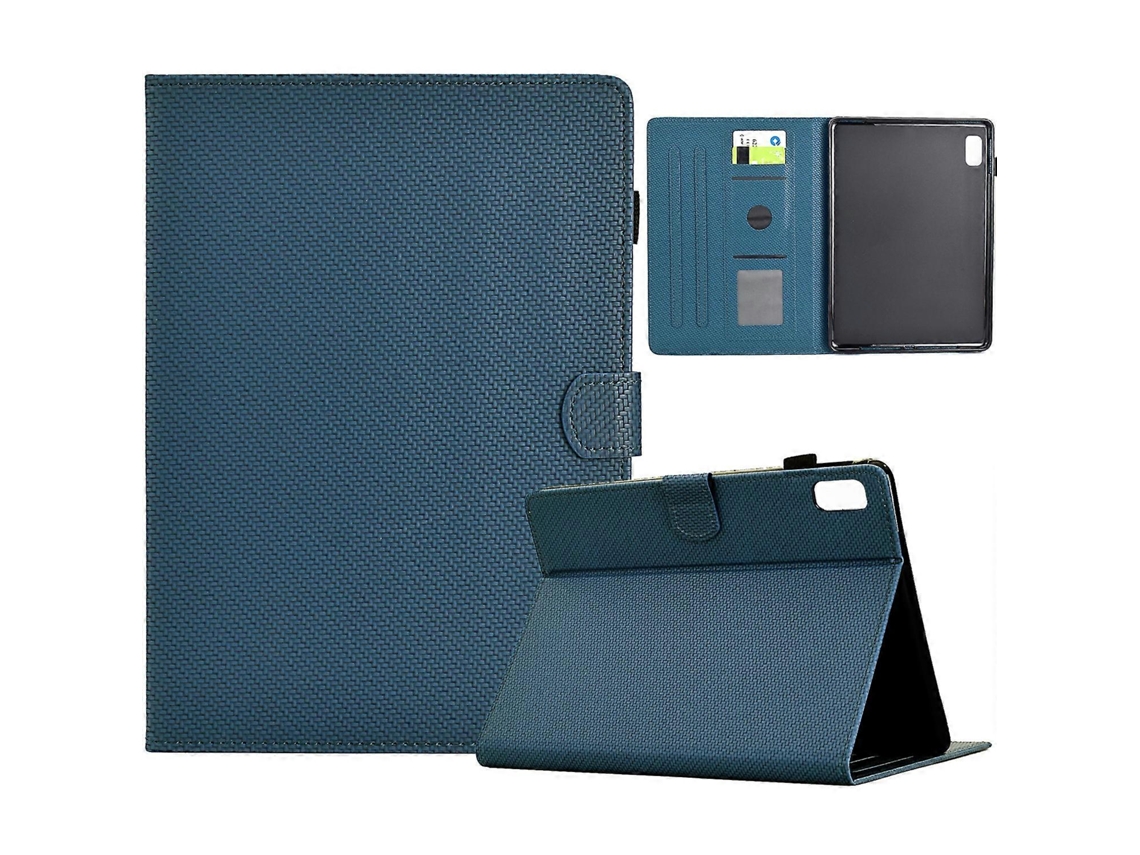 Capa De Couro Sintético Texturizado Em Fibra De Cor Sólida Para Tablet Lenovo Tab P11 Gen 2
