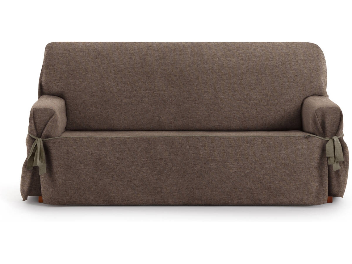 Capa de Sofá 2 Lugares EYSA Universal Premium Valeria Tecido Elástico (180 x 70 x 110 cm - Poliéster e Algodão - Marrón)