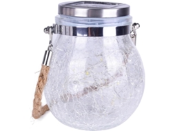 Luminária Solar Em Pote De Vidro Com Luz Quente, Led Em Formato De Bola Craquelada, 30 Lâmpadas, Fio Gokoco
