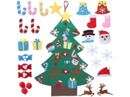 Árvore De Natal De Feltro Faça Você Mesmo Com 25 Enfeites, Presentes De Natal Para Crianças Olysi Shop