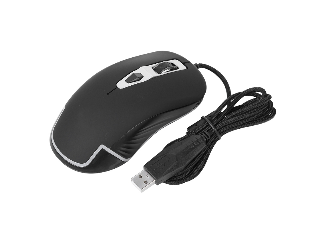 Rato Gaming Fio LAXISCREED 3200 Dpi Iluminação Rgb