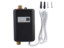 Aquecedor De Água Laxiscreed Instantâneo Mini, Aquecimento Rápido Para Cozinha E Banheiro Em Preto 110v