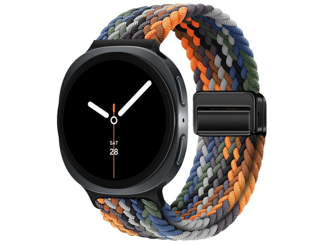 Bracelete para Samsung Galaxy Watch 8/8 Classic Nylon Trançado com Fivela Magnética Clássica Camuflagem Colorida XIAOMOYU