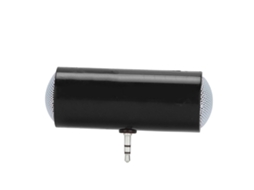 Mini alto-falante estéreo portátil com conector de 3,5 mm, sem fio, para celulares e tablets, preto | S/MARCA