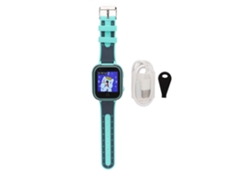 Relógio inteligente infantil Bj-Smartwatch 4G para meninos e meninas, tela sensível ao toque IPS de 1,4 polegadas, localização, videochamada, SOS, à prova d'água IP67, azul.