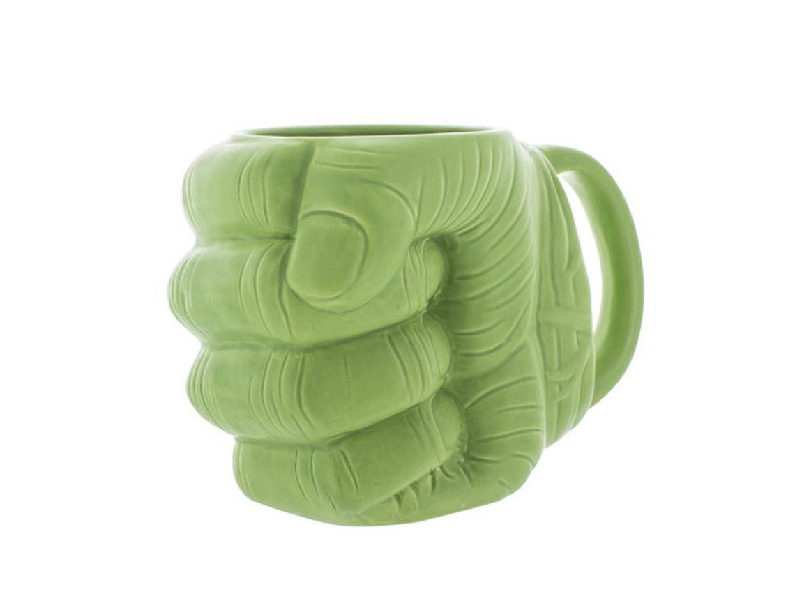 Caneca De Cerâmica 3d Em Formato Punho Do Hulk, 600ml, Da Infinitely Good Home Decor Center. Aquaforge
