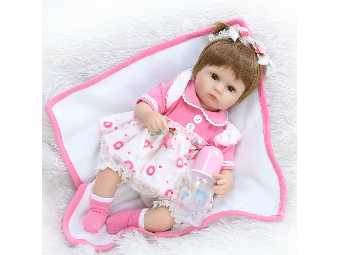 Boneca Bebê Reborn Menina 17 Polegadas Realista Arte Macia