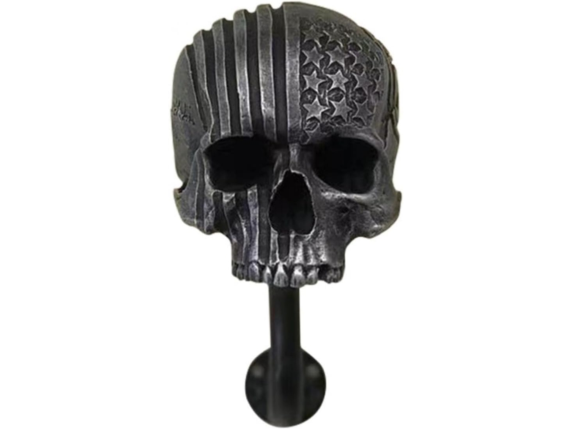 Suporte De Parede Em Formato De Capacete Com Caveira De 20 Cm