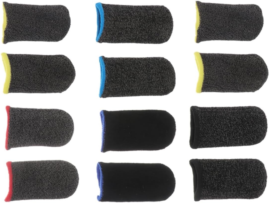 Kit Com 6 Pares De Protetores Polegar Antiderrapantes E Respiráveis Mikinona, Acessório Fino E Leve Para Jogos Mobile