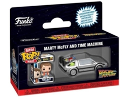 Figura FUNKO Bitty Pop! Ride: Back to the Future - Marty McFly and Time Machine (Possível Chase)