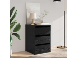 Vidaxl Gabinete De Gavetas Com Gaveta Carvalho Preto 41 X 40 X 58 Cm