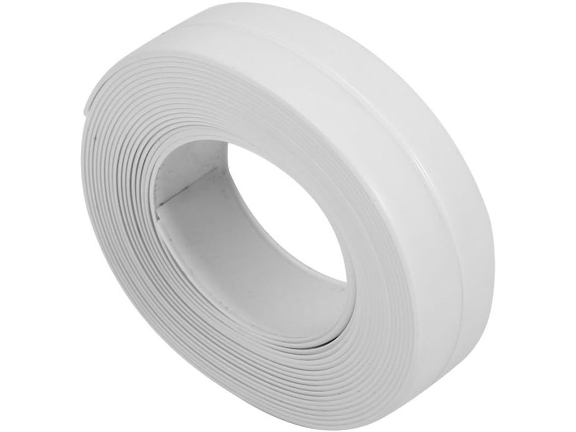 Fita de vedação autoadesiva para banheiro e parede, bandeja, acabamento de borda de pia, cozinha, 22 mm x 3,2 m - Branca