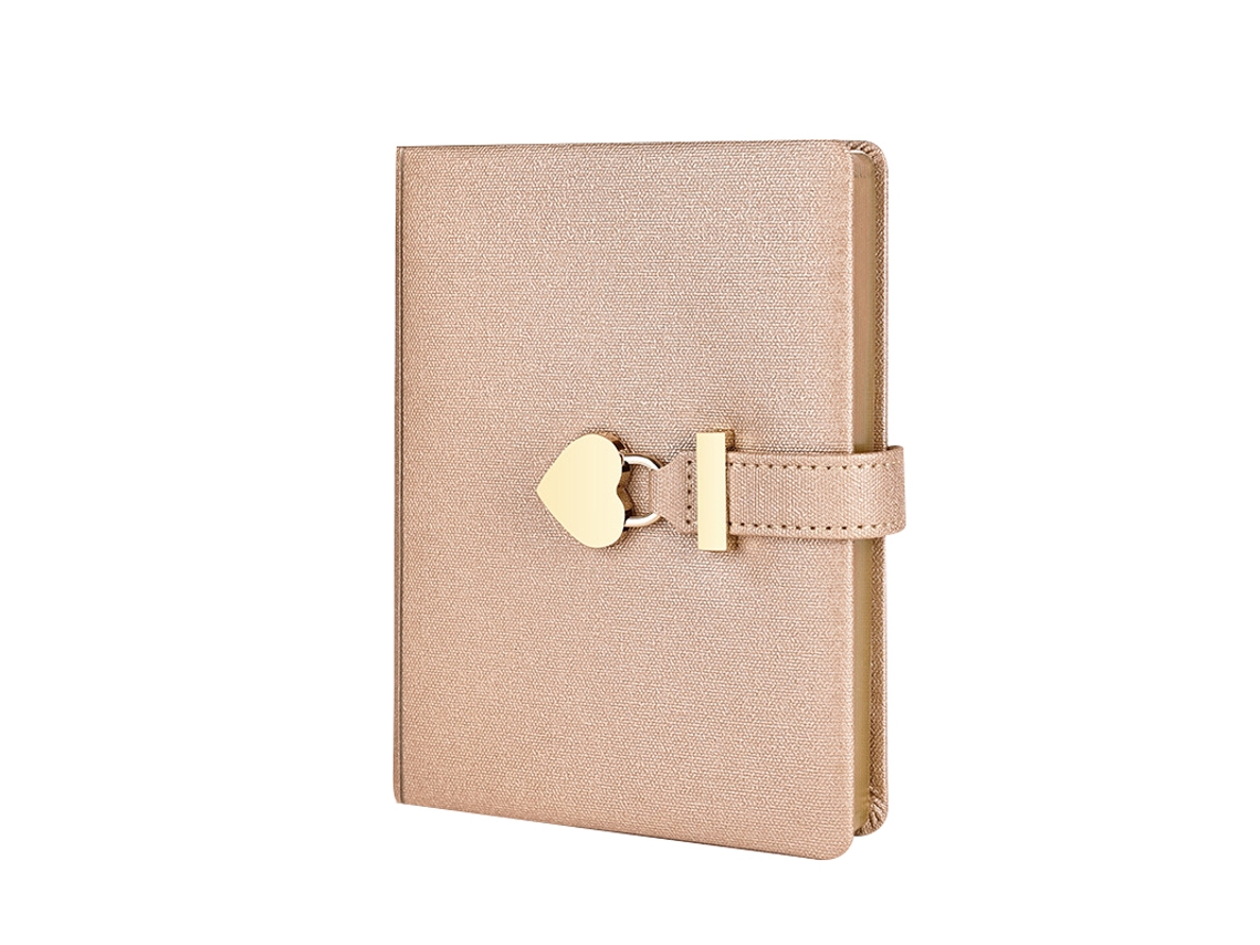 Diário Com Cadeado Para Meninas, Caderno B5 Com Cadeado Em Formato De Coração Diário Com Chave Brilvibera