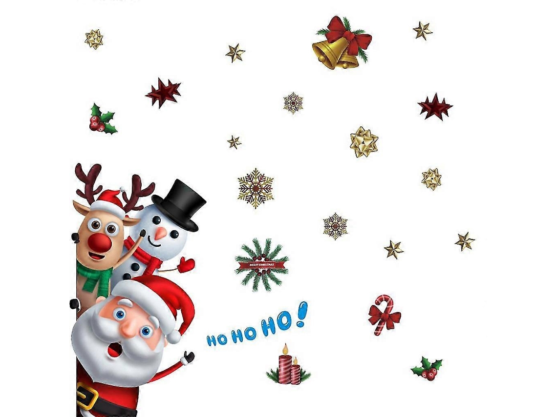 Adesivos Criativos De Natal Para Decoração De Parede Interna De Vidro E Grafite Em Pvc Aquaforge