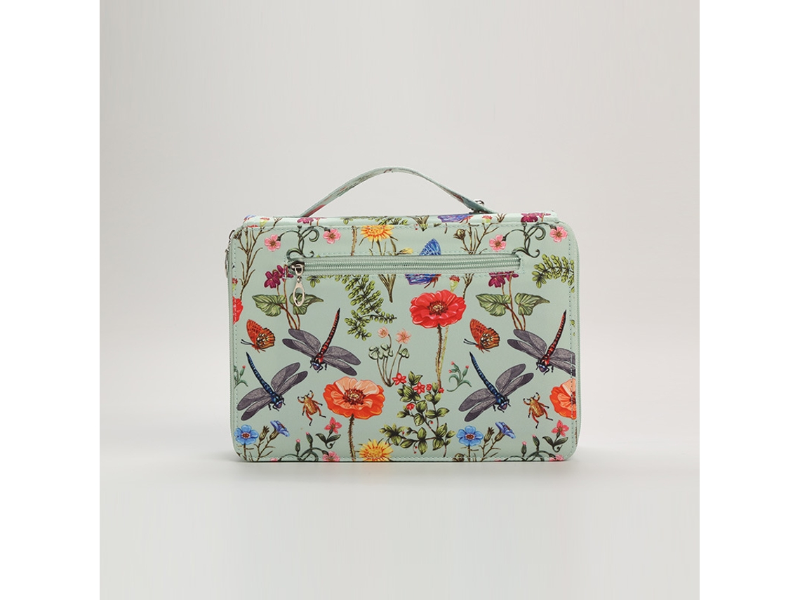 Slot Para Porta-lápis Comporta 120 Lápis Com Fecho De Zíper Para Canetas Ou Marcadores De Aquarela Verde*