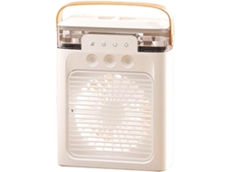 Ventilador Portátil com Ar Condicionado, Recarregável Via Usb, com 3 Modos de Névoa. MDUG (branco)