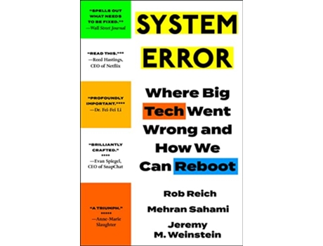 Livro System Error de Rob Reich, Mehran Sahami et al. (Inglês)