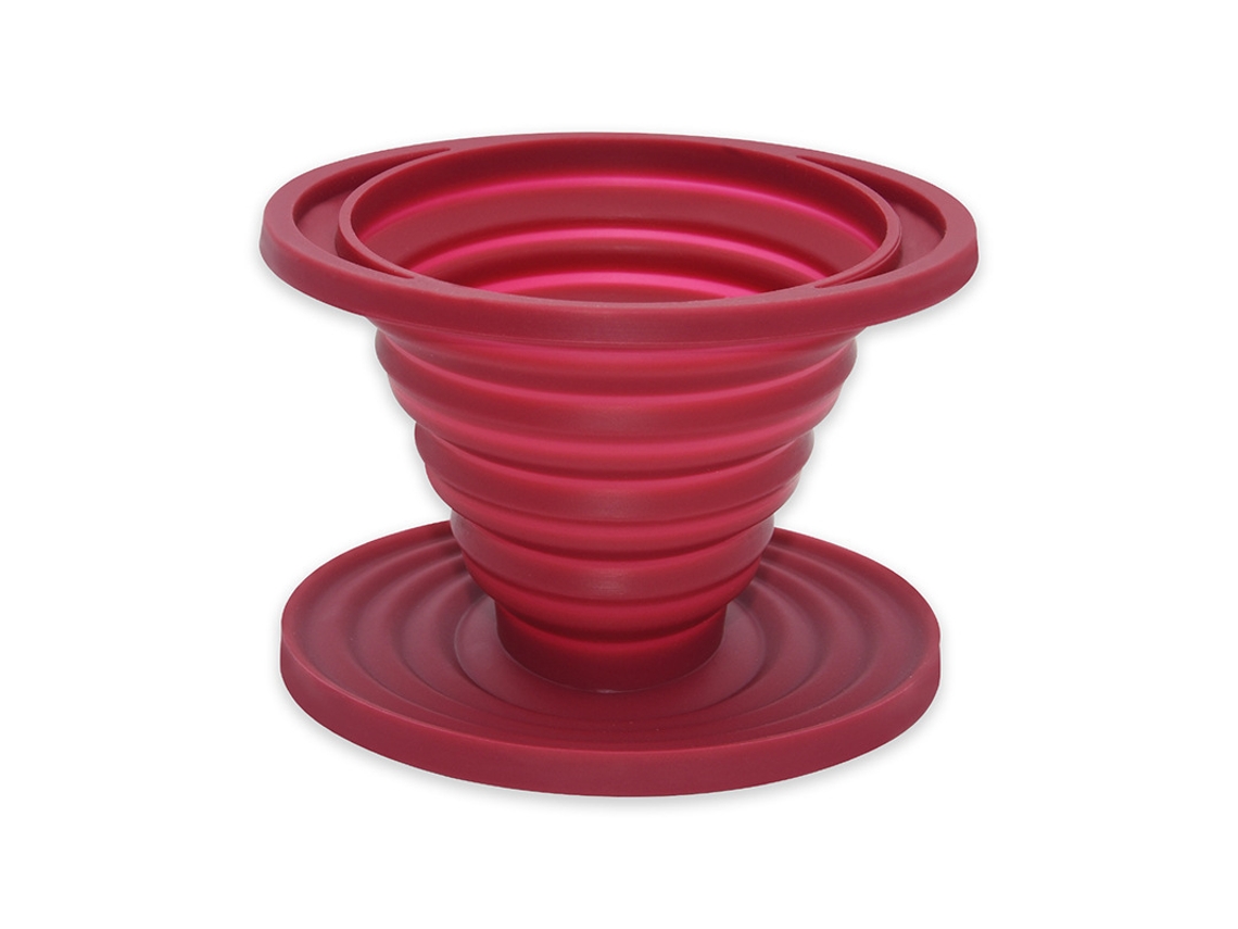 Suporte Dobrável Para Filtro De Café, Ideal Métodos Preparo Como Pour Over, Perfeito Camping. Feito Em Silicone Reutilizável.