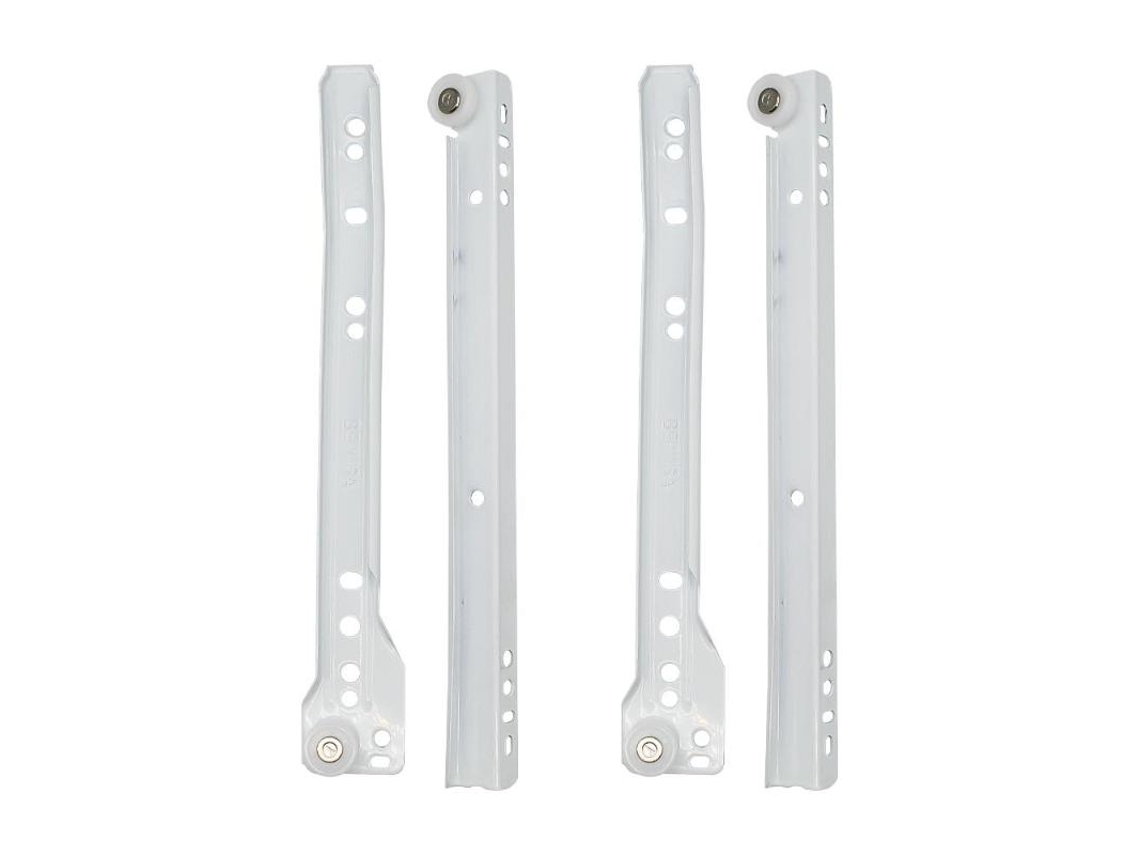 Guia de Gaveta 1,2 mm Branco 250 mm Becusa
