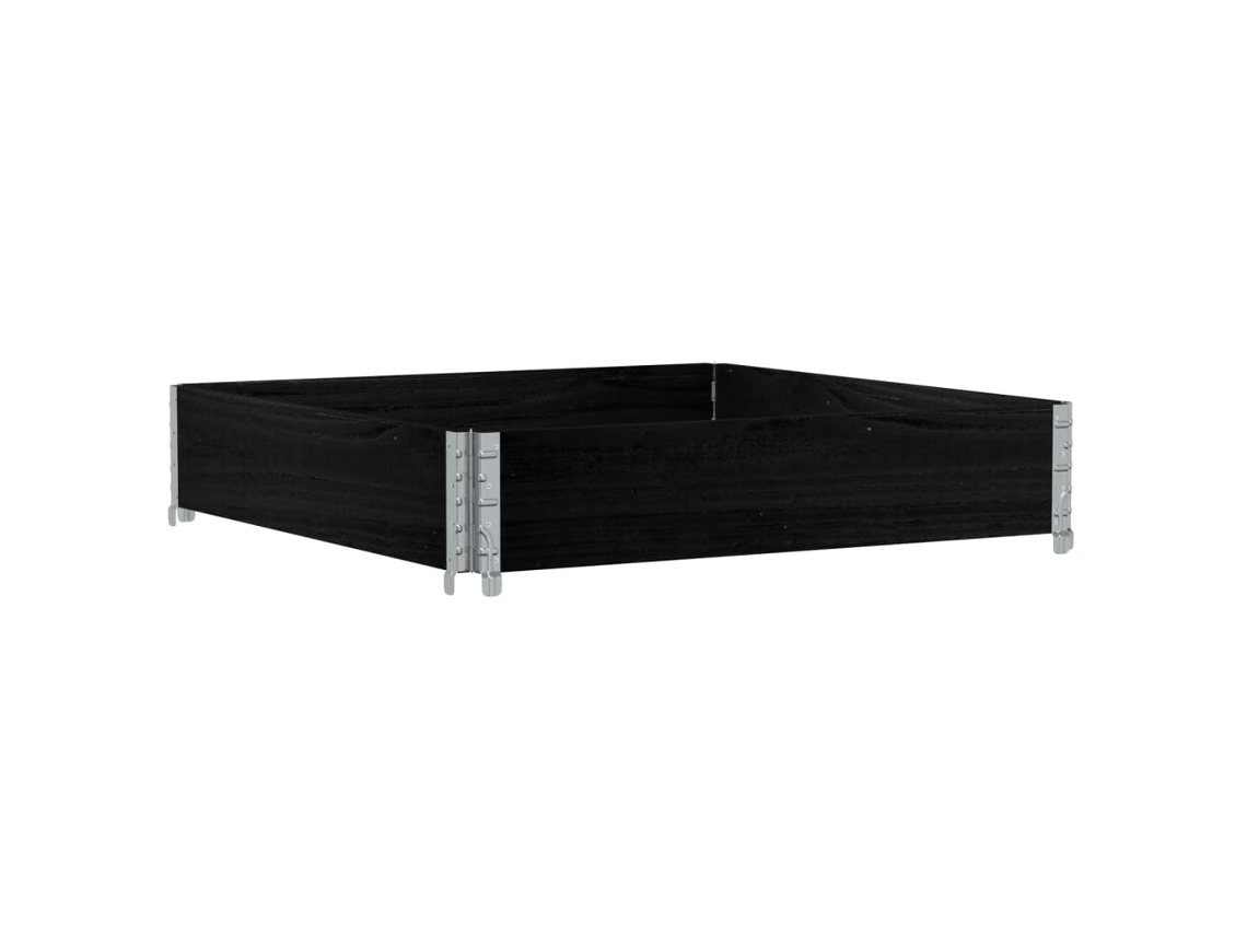 Pallet Collar, Pallet Collars Vidaxl Preto Madeira (100 X 100 Cm)
