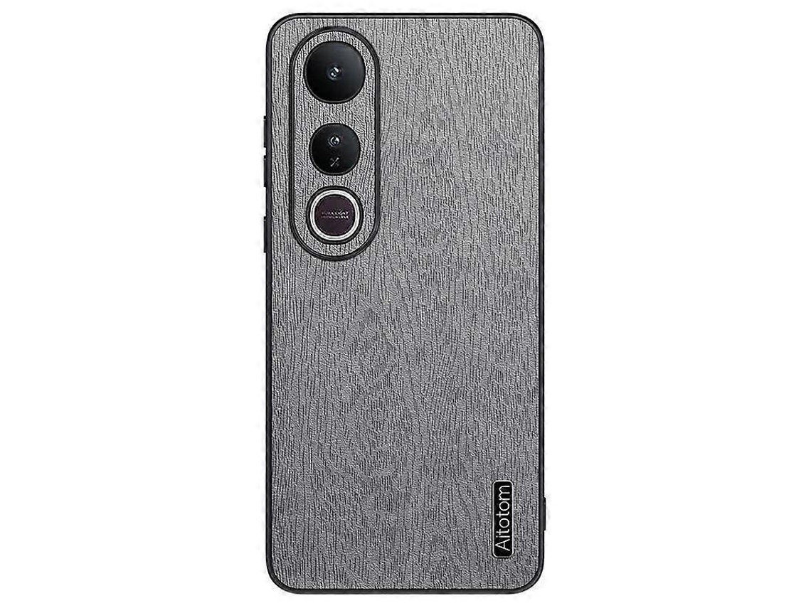 Capa De Celular À Prova De Choque Em Couro De Casca De Árvore
