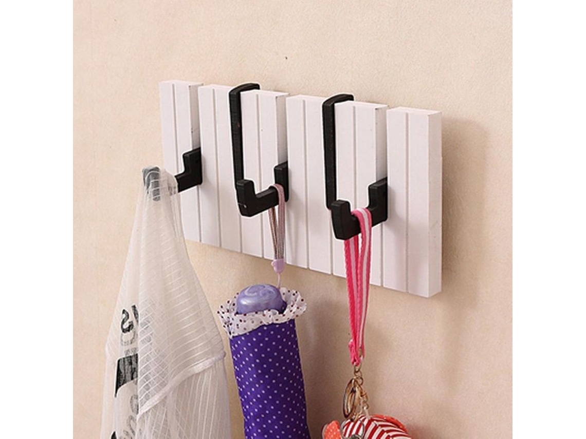 Portaabrigos De Madeira Com Teclas De Piano Penduradas Na Parede Para Abrigos, Chapéus, Acessórios, Decoração De Casa 30cm