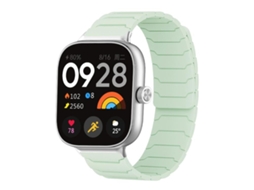 Bracelete para Xiaomi Band 9 Pro / 8 Pro Silicone Magnético Verde Menta XIAOMOYU