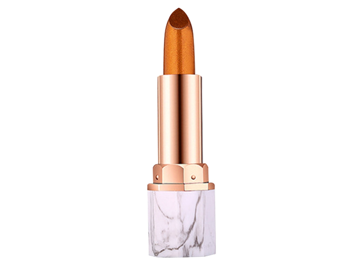 Gloss labial matte hidratante de longa duração para maquiagem labial (dourado)