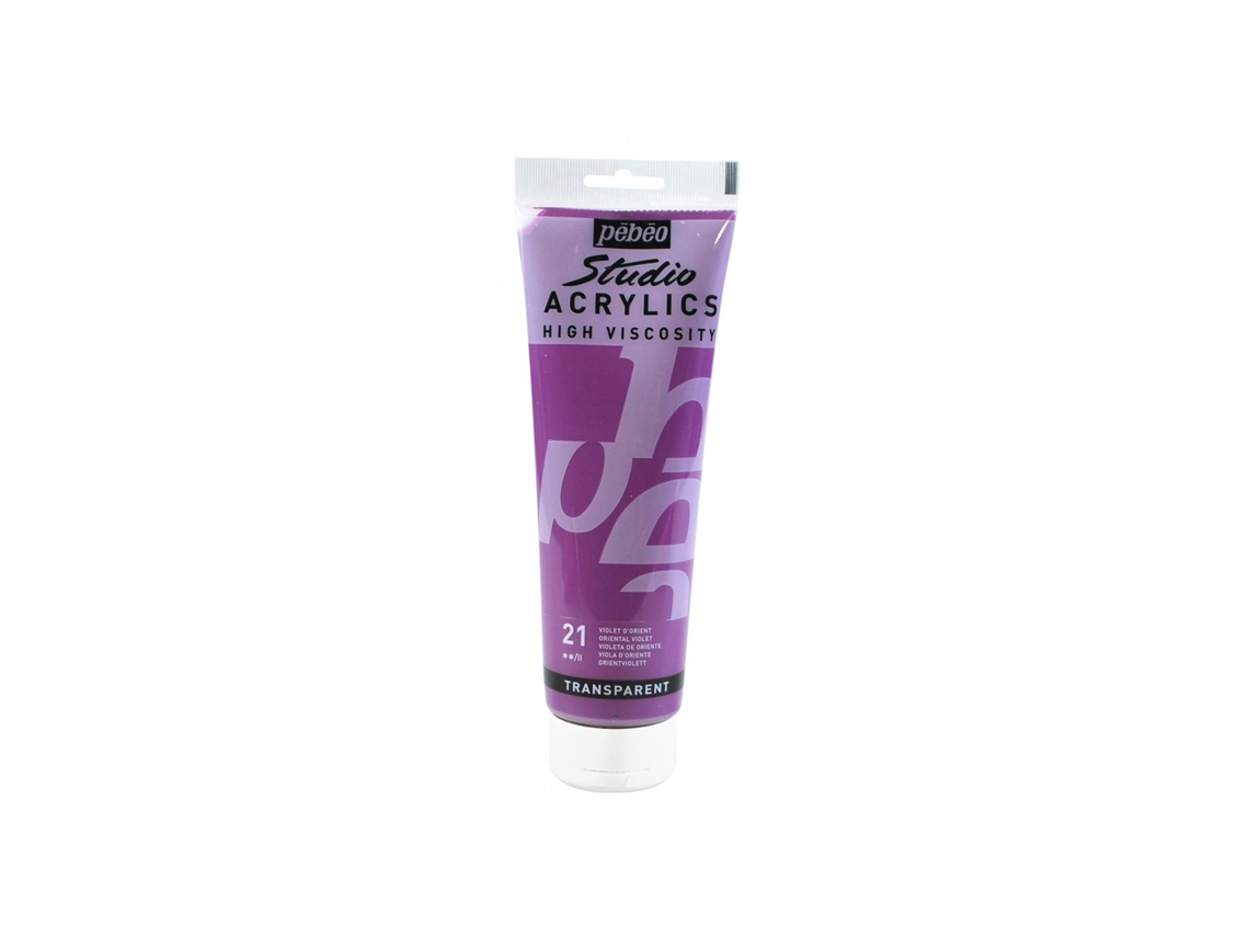 Tinta Acrílica PÉBÉO (Transparente - Violeta - 250ml)