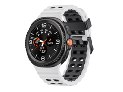 Bracelete Para Samsung Galaxy Watch 8 / 8 Classic - Silicone Bicolor Com Fivela De Liberação Rápida No Estilo Oceano Clássico - Branco E Preto
