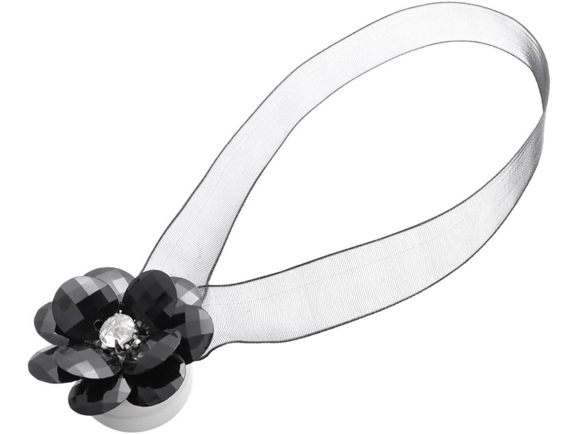 Prendedores de Cortina Magnéticos com Estampa Floral, Feitos Resina, 30, 5 Cm Comprimento. Elegantes CHABERLU