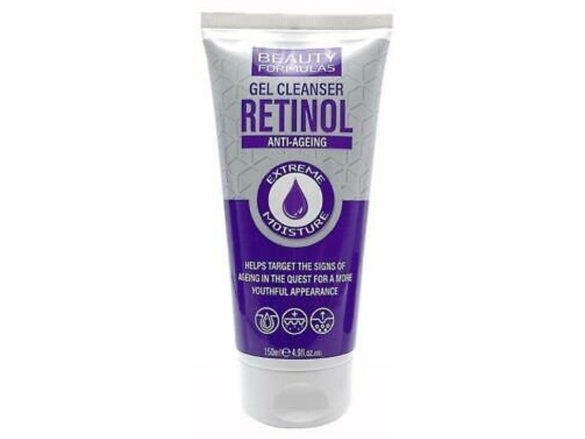 Gel facial luxuoso com fórmulas de beleza de retinol, 150 ml.