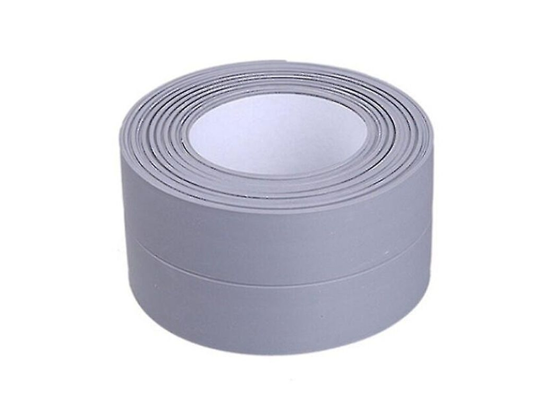 Cinta De Sellado Para Baño Pvc Autoadhesivo Impermeable Gris 3.2m X 3.8cm