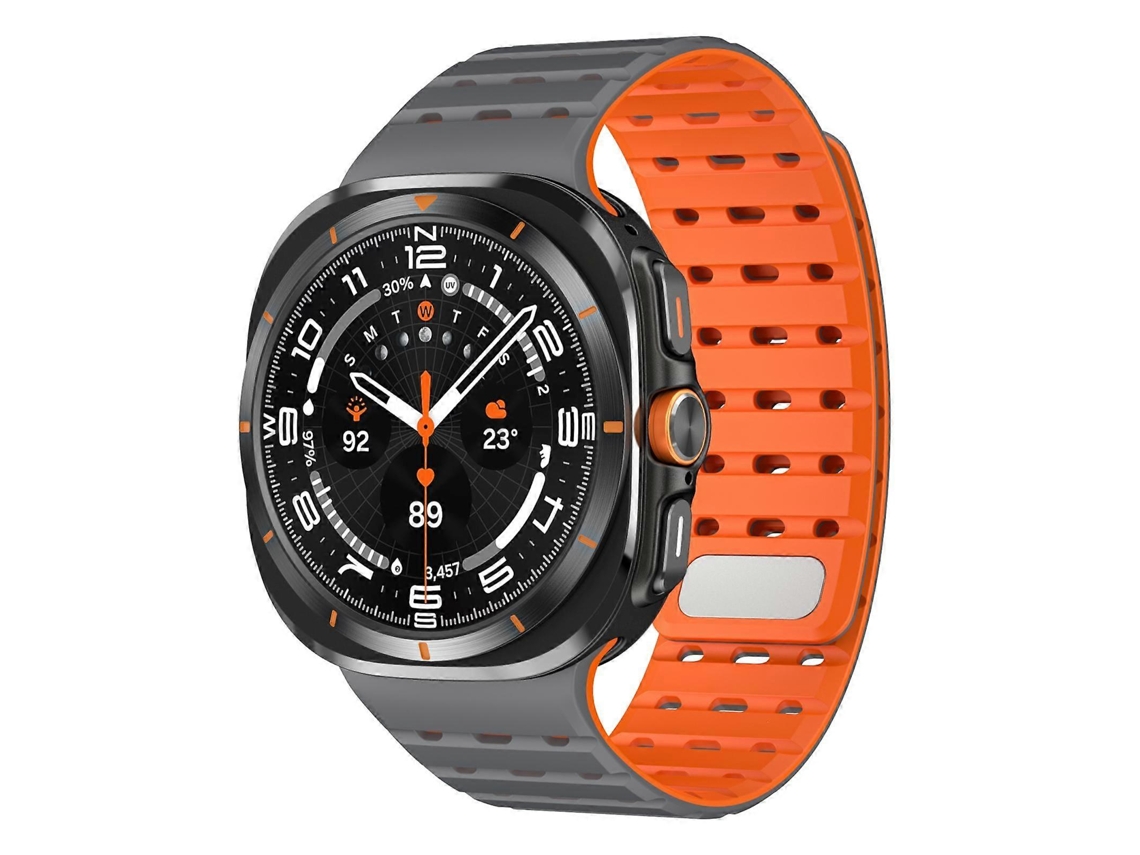 Pulseira Magnética De Silicone Respirável Para Samsung Galaxy Watch Ultra 47mm / Ultra 2025