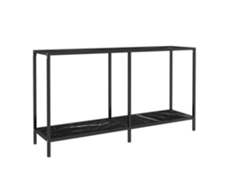 Console Table, Console Tables Vidaxl Preto Vidro (n/a)