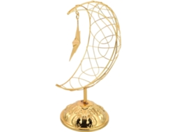 Ornamento De Lua E Estrela Em Ferro Dourado, Decoração Elegante E Versátil Para Sala De Estar E Suporte De Tv