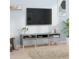 Vidaxl Móvel De Tv 150x30x44,5 Cm Derivados De Madeira Cinza Cimento