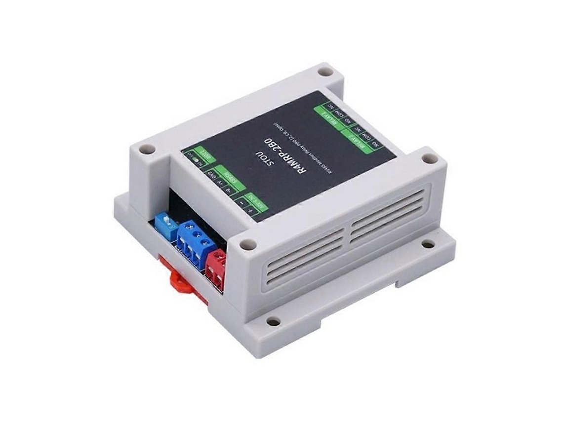 Módulo De Relé De 2 Canais De Grau Industrial Com Interface Rs485, Controle Por Protocolo Modbus Rtu E Isolamento Por Optoacoplador.
