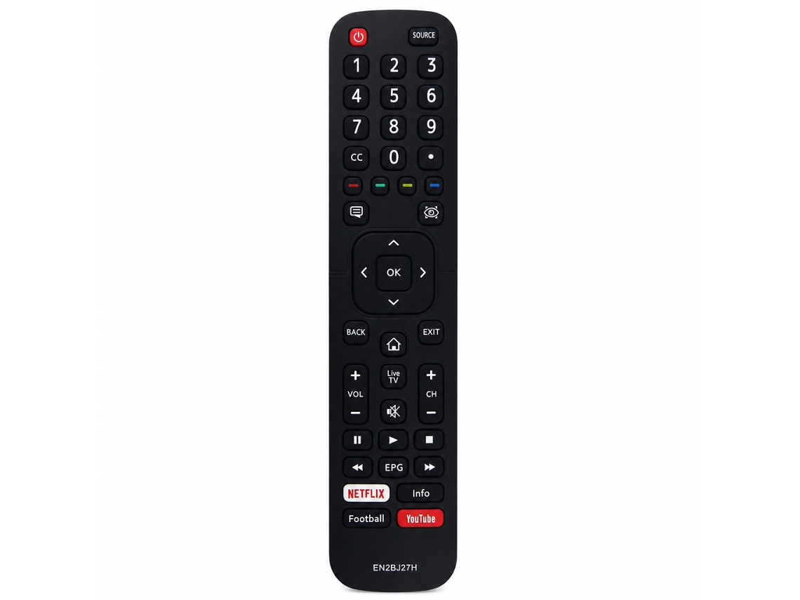 Comando À Distância Para Tv Compatível Com Hisense En2bj27h, Sem Programação