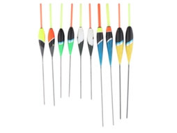 10 Peças Isqueiros de Pesca Coloridos Bobbers Hooks