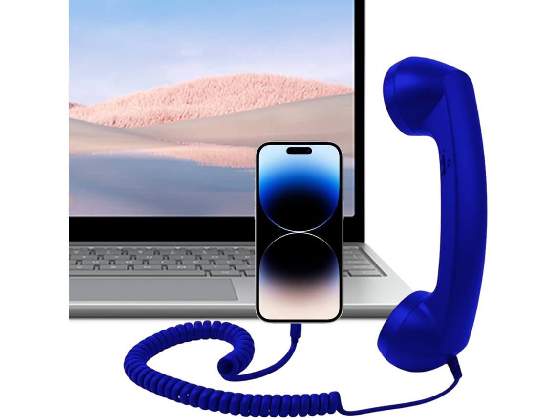 Adaptador De Telefone Retrô Com Microfone, Tipo C, Clássico Retrô.