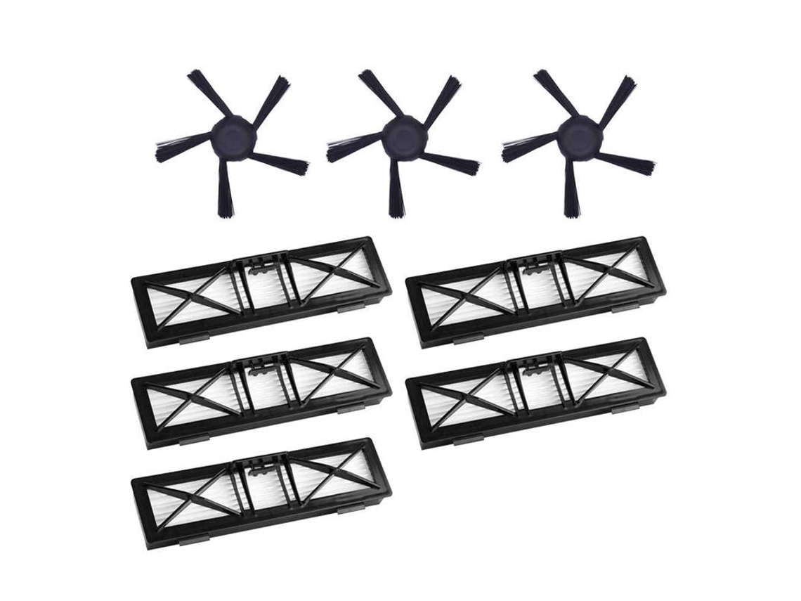 Acessório para Aspiradores NEATO 5un Filtros Ultra Performance & 3un 5-Arms Upgrade Neato Connected D5 D6 D7